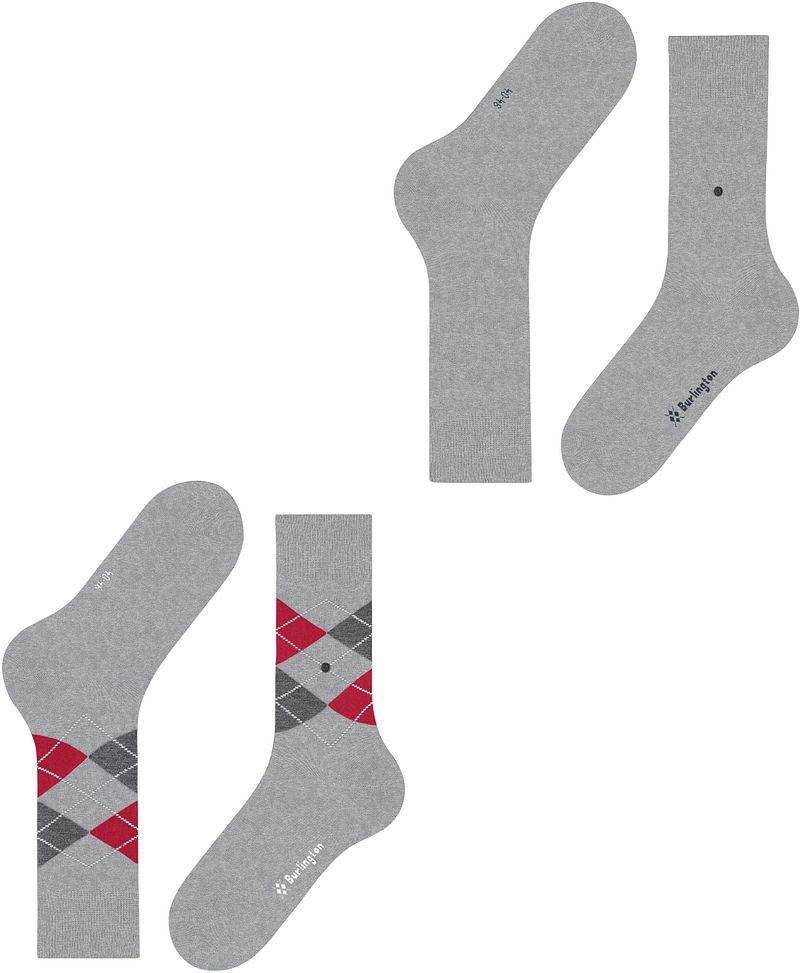 Burlington Socken "Everyday Argyle Mix", (2 Paar, 2er Pack), aus weicher ge günstig online kaufen
