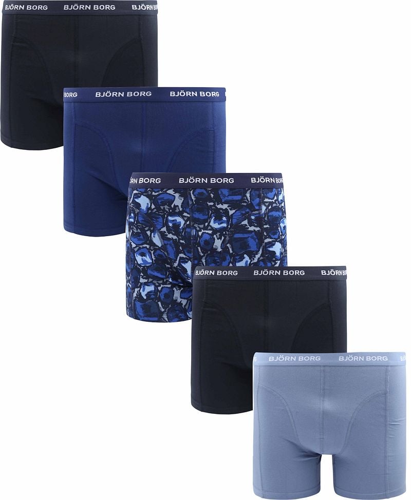 Bjorn Borg Boxers Cotton Stretch 5-Pack Blau - Größe XL günstig online kaufen