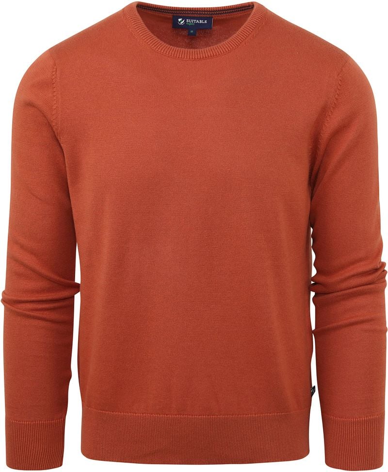 Suitable Respect Oinix Pullover O-Hals Oranje