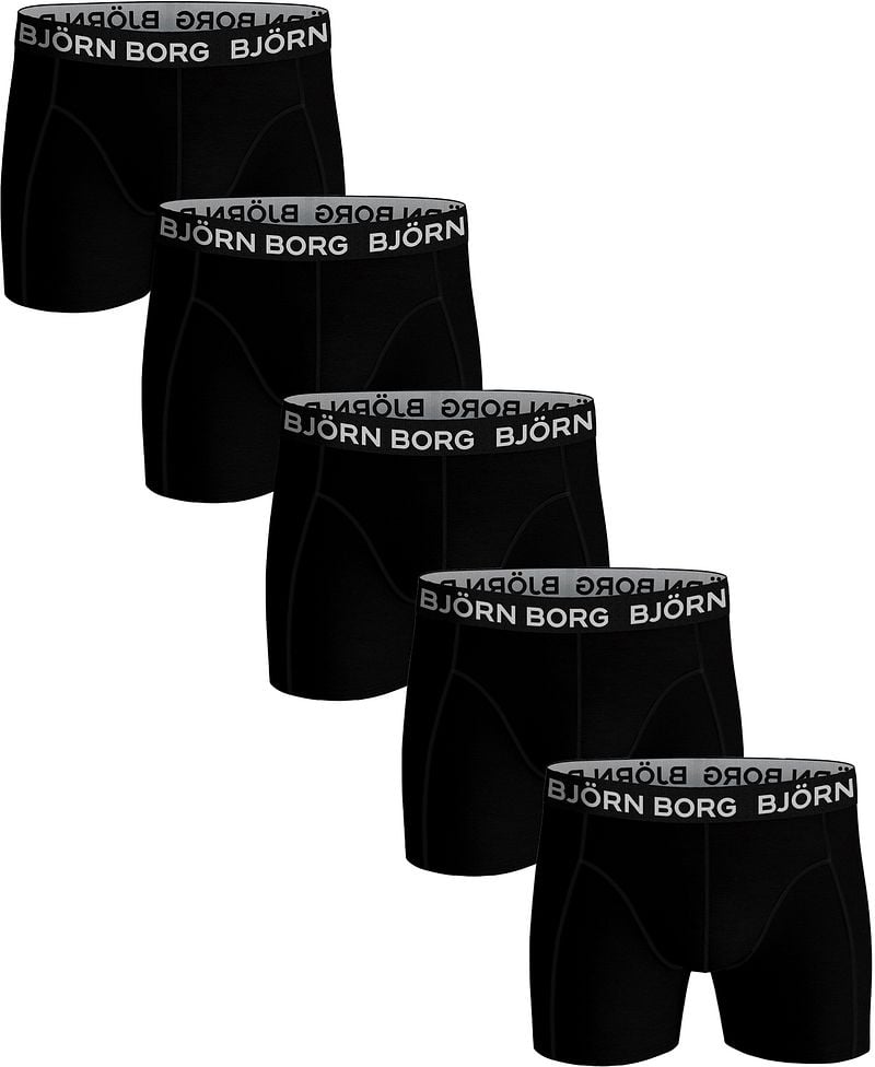 Bjorn Borg Boxers Cotton Stretch 5-Pack Schwarz - Größe XL günstig online kaufen