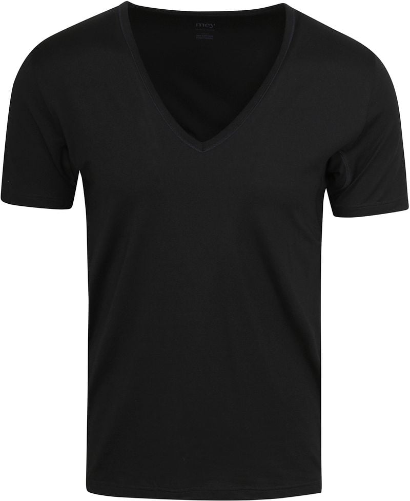 Mey Dry Cotton V-Ausschnitt T-Shirt Schwarz - Größe S günstig online kaufen