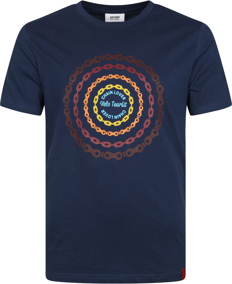 ANTWRP T-Shirt Print Donkerblauw