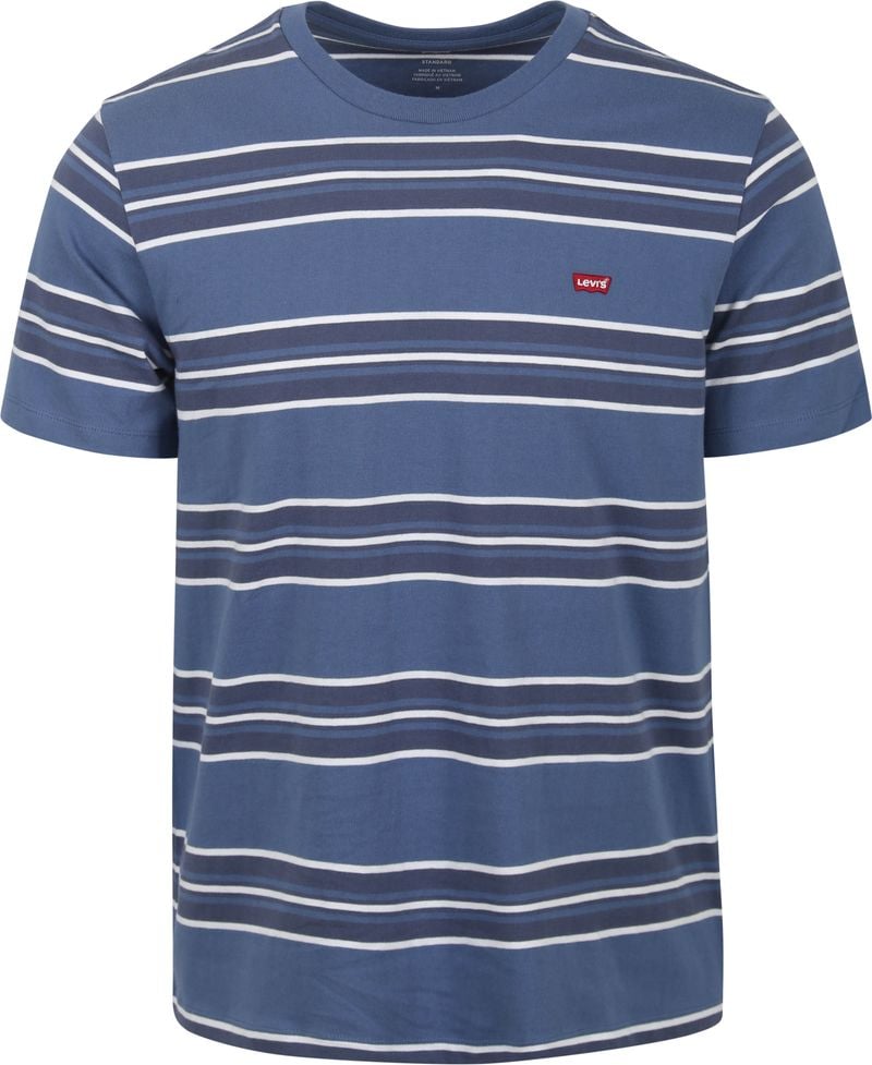 Levis LEVI'S Stripe Baby Tab T-Shirt Blue- Heren Blue