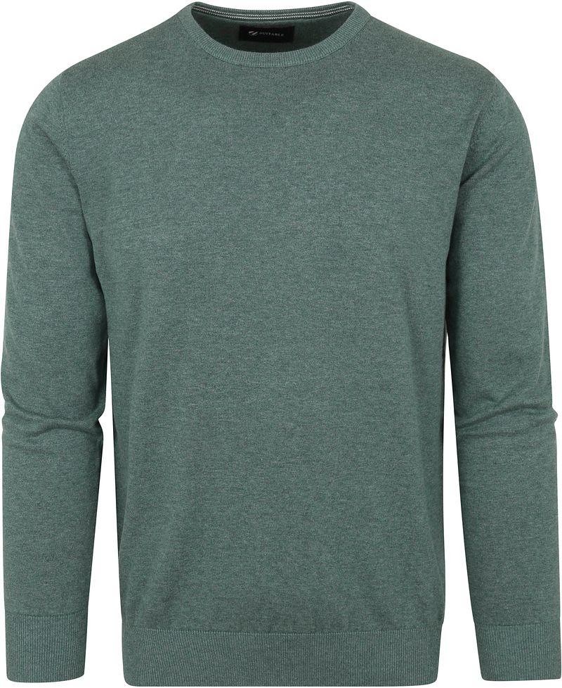 Suitable Pull Oini Col Rond Vert taille XL