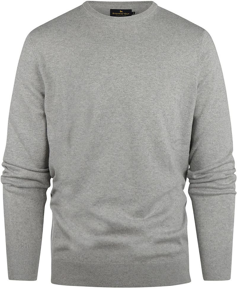 Steppin' Out Trui Cotton Cashmere Melange Grijs