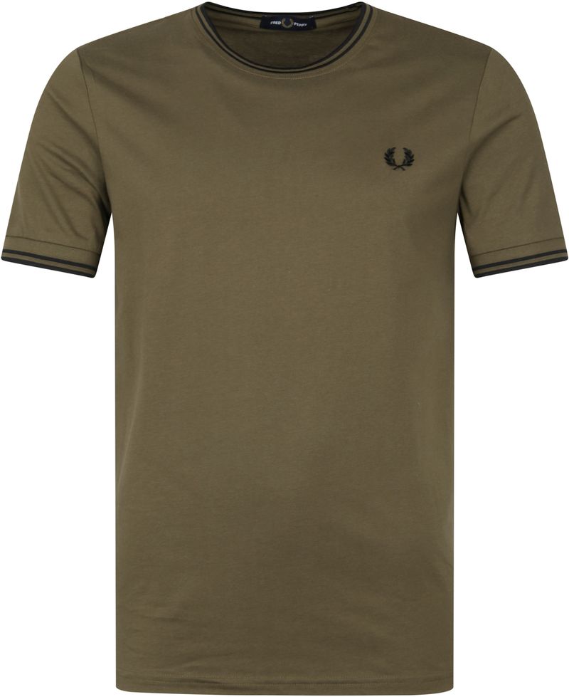 Fred Perry T-shirt M1588 Olijfgroen