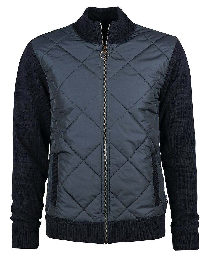Barbour Veste Arch Diamond Quilt Knit Marine Bleu foncé Bleu taille M
