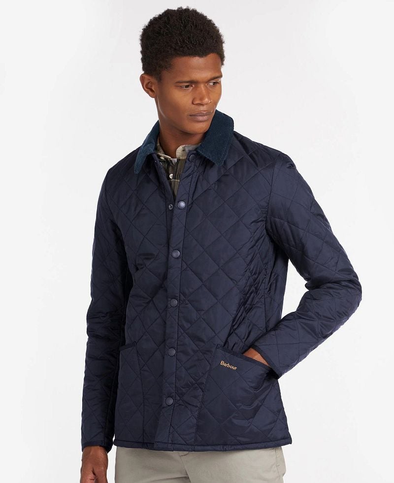 Barbour Liddesdale Heritage Quilted Jacke Navy - Größe XXL günstig online kaufen