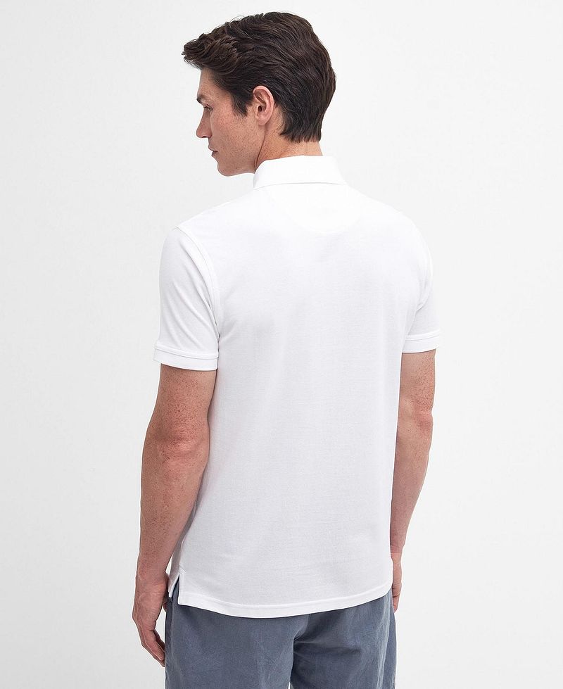 Barbour Poloshirt Wit