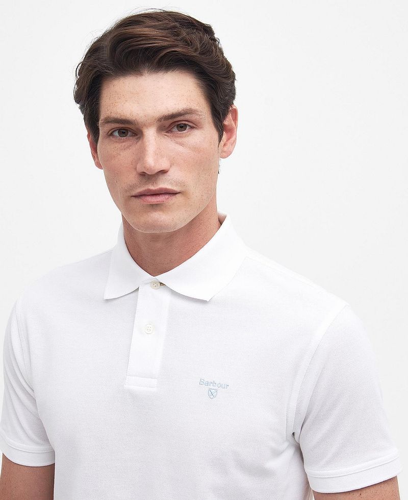 Barbour Poloshirt Wit
