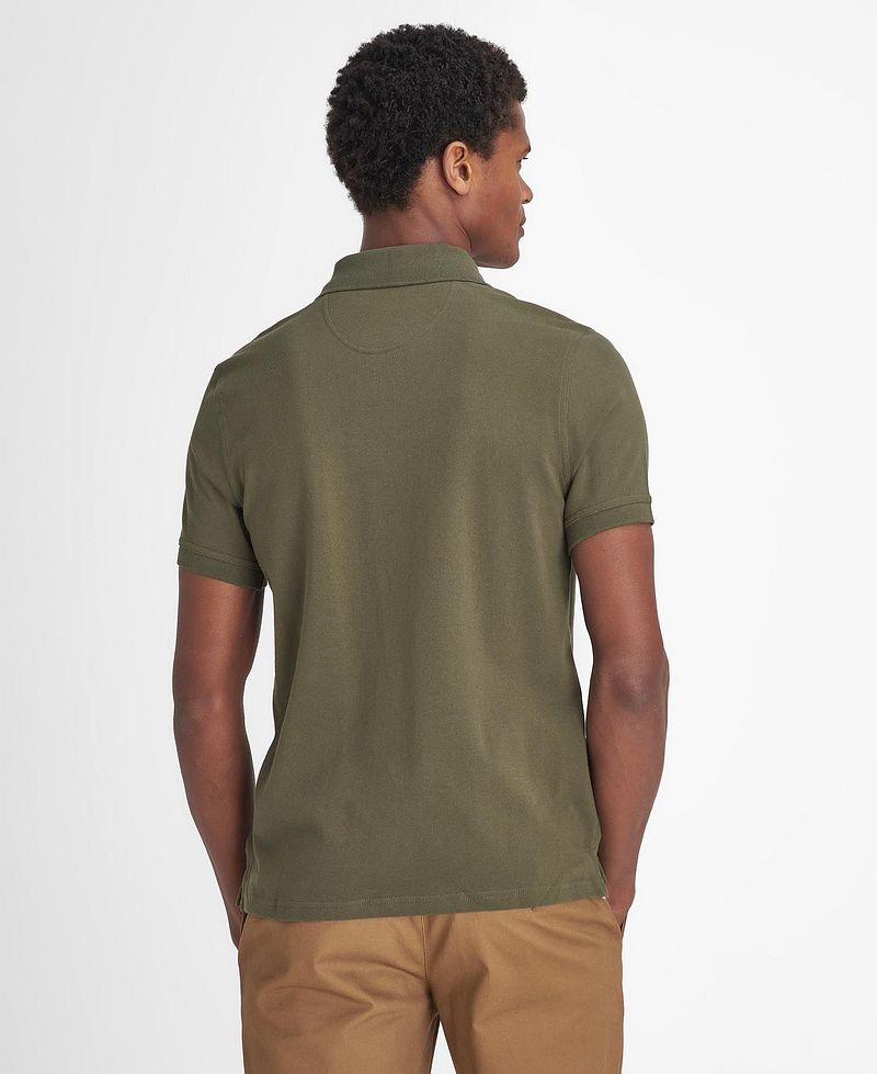 Barbour Poloshirt Donkergroen
