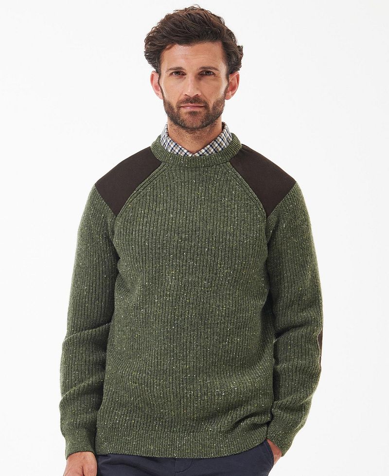 Barbour Trui Raisthorpe Lamswol Olijfgroen