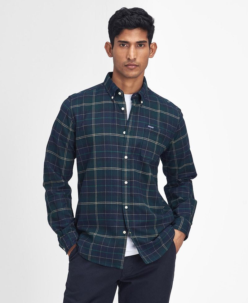 Barbour Kyeloch Overhemd Ruit Donkergroen
