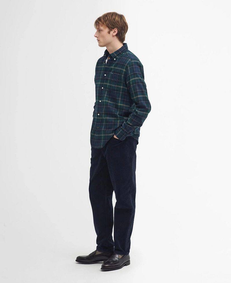 Barbour Fortrose overhemd Donkergroen