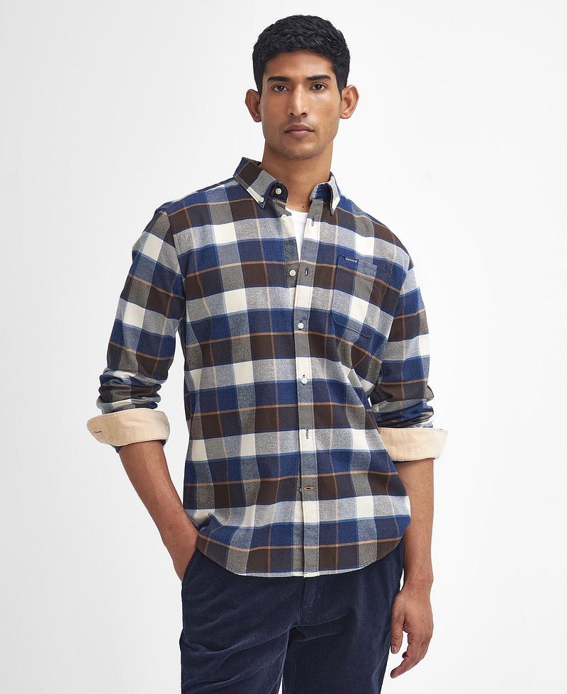 Barbour Valley Overhemd Ruit Bruin Blauw