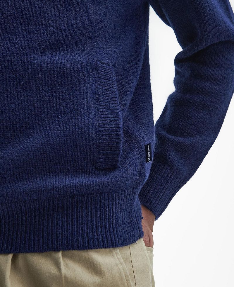 Barbour Talder Zip Vest Wol Donkerblauw