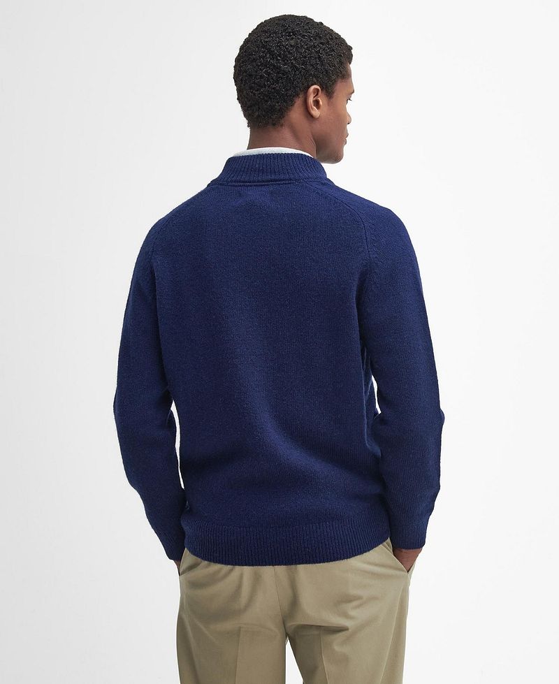 Barbour Talder Zip Vest Wol Donkerblauw