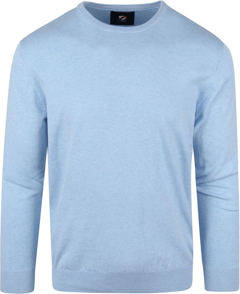 Suitable  Pullover O-Ausschnitt Hell Blau - Größe 4XL günstig online kaufen