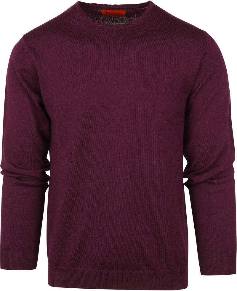 Suitable Merino Pullover O Bordeaux Paars