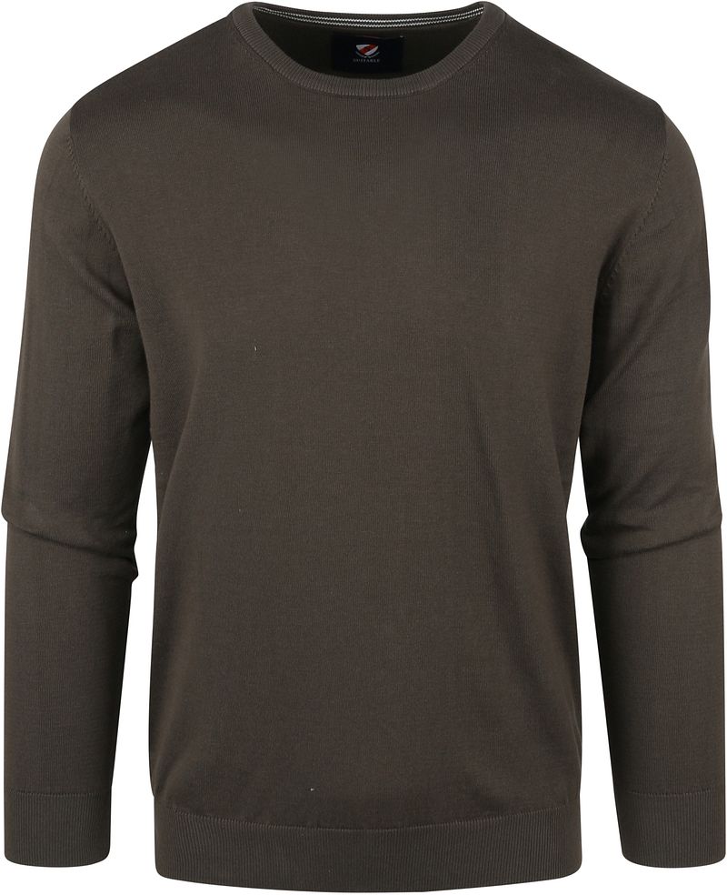 Suitable Pull Col-O Vert Foncé Vert foncé taille M