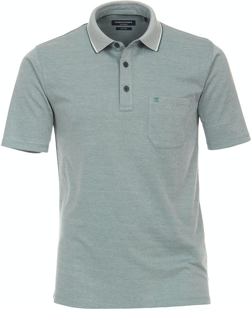 Casa Moda Poloshirt Stretch Melange Hellgrün - Größe 5XL günstig online kaufen