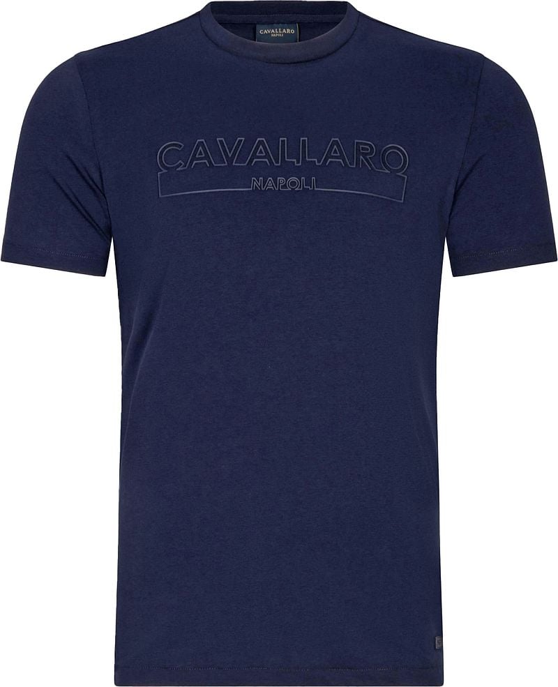 Cavallaro Beciano T-Shirt Logo Navy - Größe M günstig online kaufen