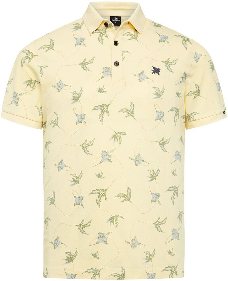 Vanguard Poloshirt Piqué Print Geel