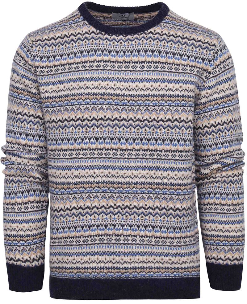 Suitable Prestige Fair Isle Pullover Beige - Größe L günstig online kaufen