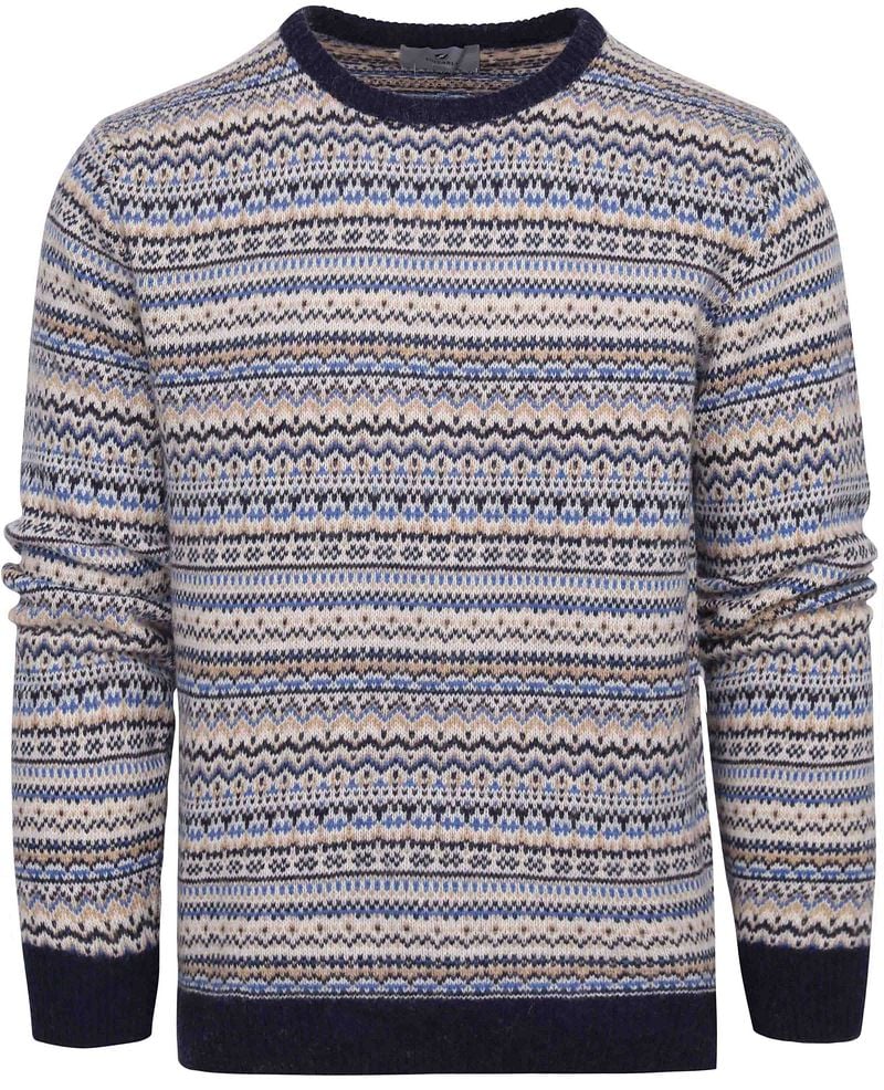 Suitable Prestige Fair Isle Pullover Beige - Größe XXL günstig online kaufen