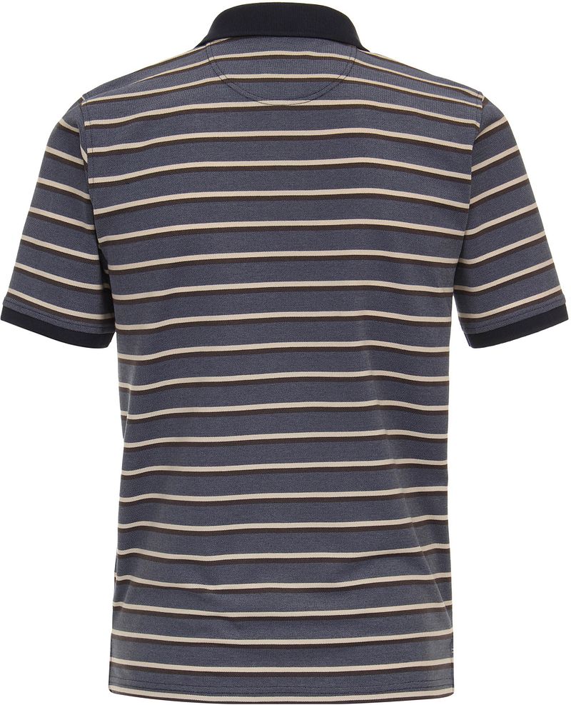 Casa Moda Poloshirt Strepen Blauw