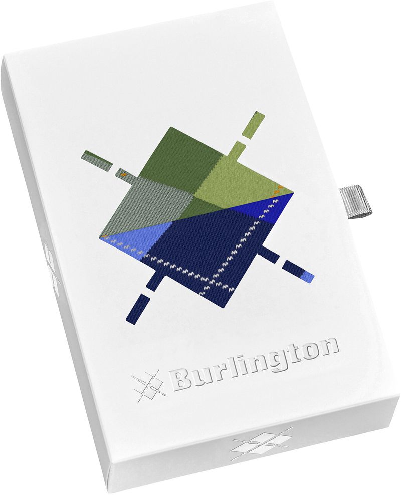 Burlington Gift Box Argyle 2-Pack Ruiten Blauw Groen