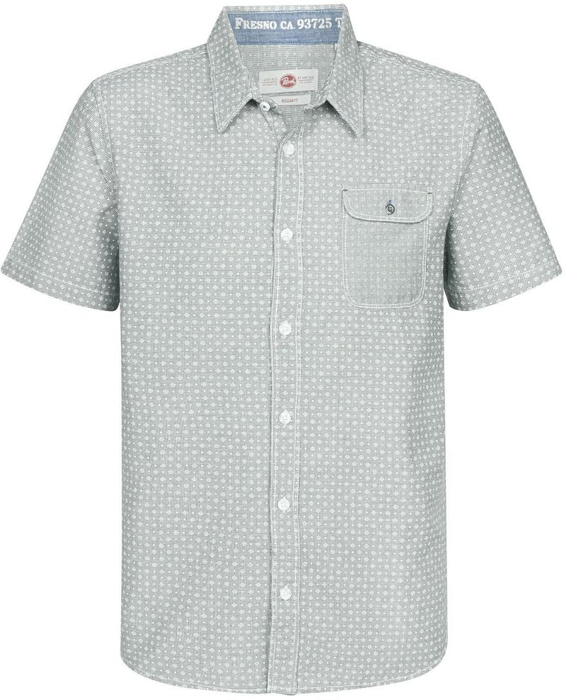 Petrol Short Sleeve Shirt Druck Grün - Größe XXL günstig online kaufen