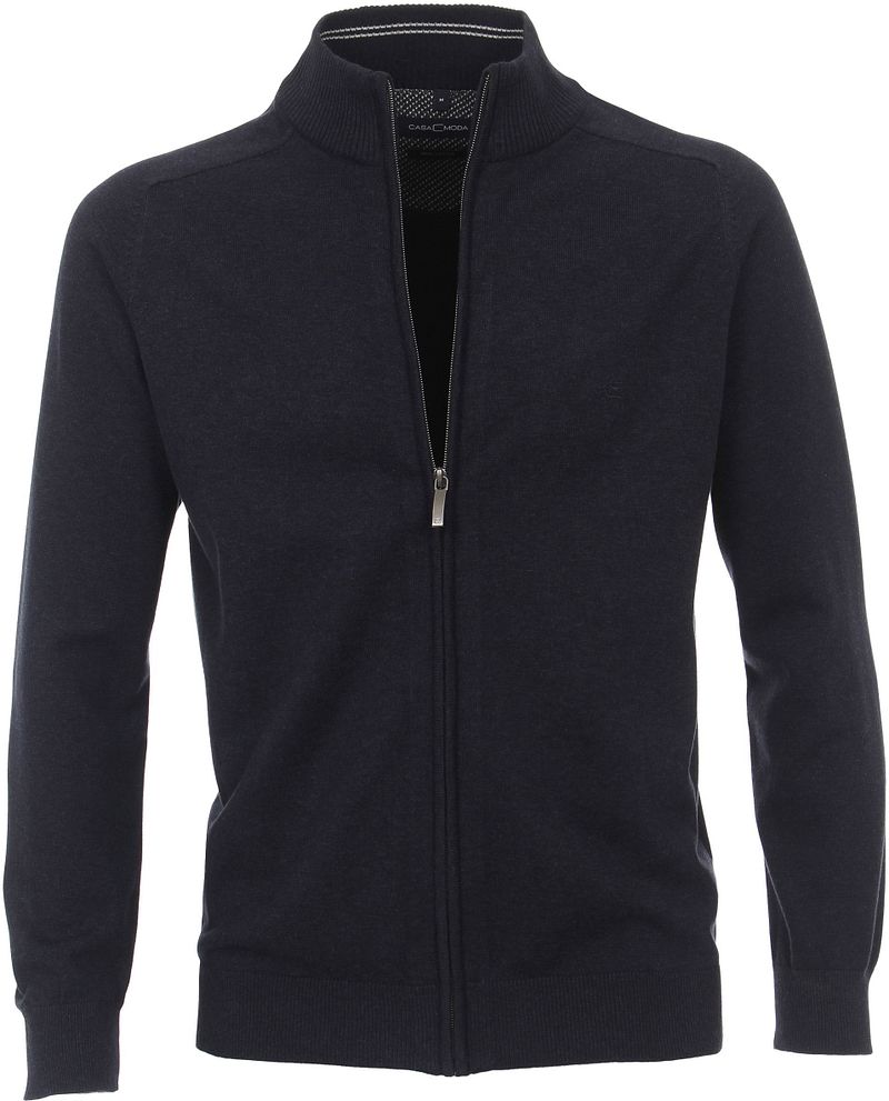 Casa Moda Cardigan Zippé Foncé Bleu foncé Bleu taille 3XL