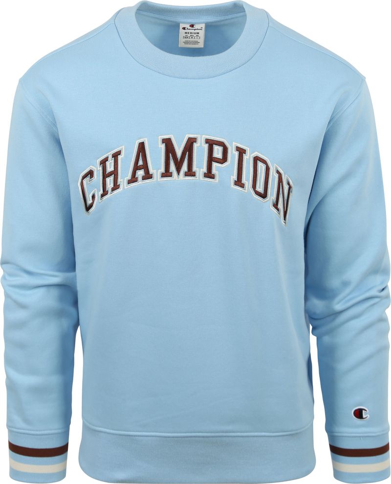 Champion Sweater Logo Lichtblauw