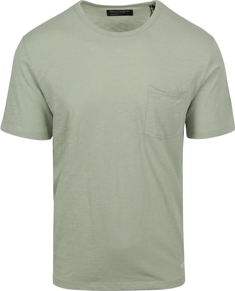 Marc O'Polo T-Shirt Slubs Lichtgroen