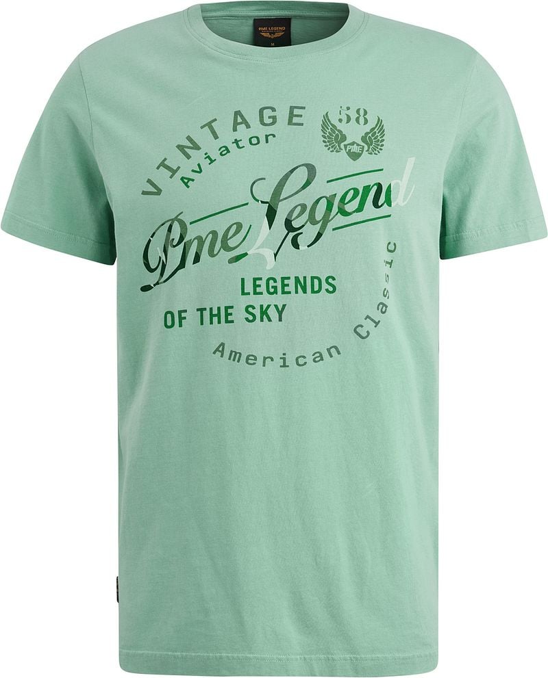 PME LEGEND Heren Polo's & T-shirts Single Jersey Package Groen