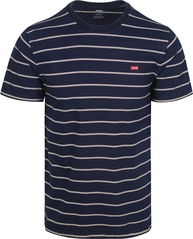 Levi's T-Shirt Navy Streep
