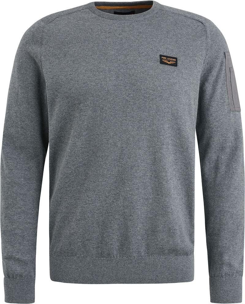 PME LEGEND Heren Truien & Vesten R-neck American Classic Knit Grijs