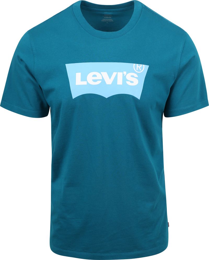 levi's original graphic t-shirt mid blauw