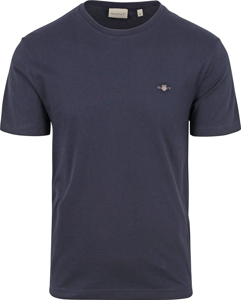 Gant T-shirt Shield Logo Navy - Größe 5XL günstig online kaufen