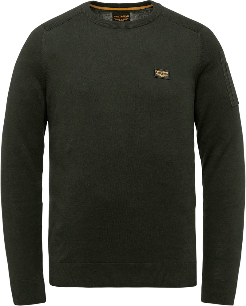 PME LEGEND Heren Truien & Vesten R-neck American Classic Buckley Knit Groen