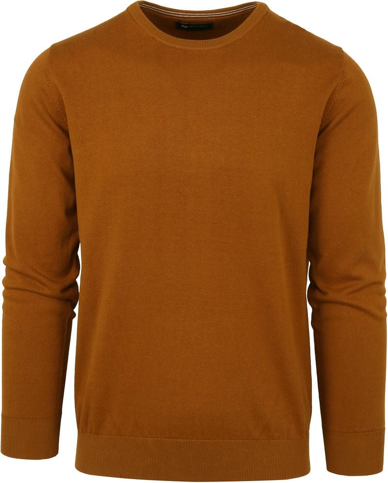 Suitable Pull Oini Col Rond Ocre Jaune taille S