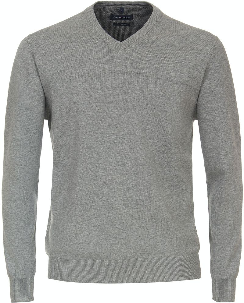 Casa Moda Pull Col-V Gris taille XL