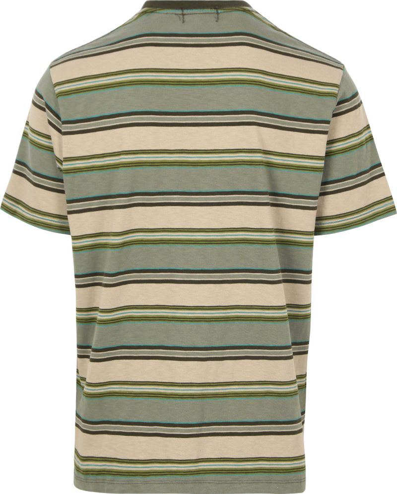 Superdry T-Shirt Strepen Groen