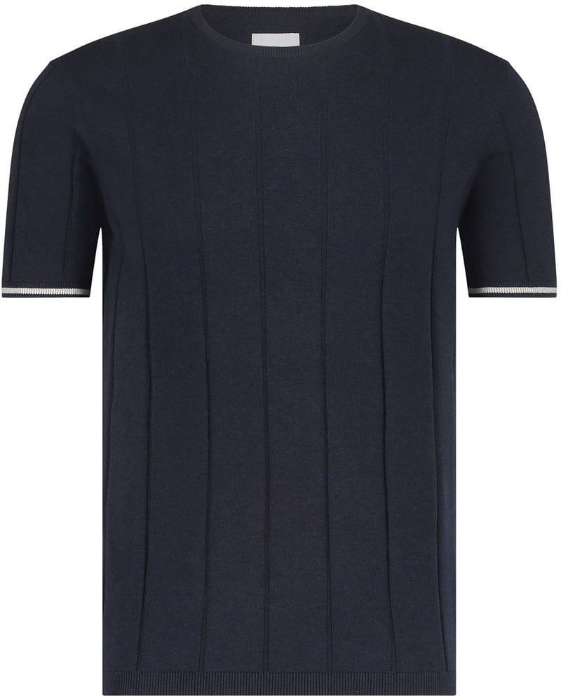 State Of Art Knitted T-Shirt Navy - Größe XL günstig online kaufen