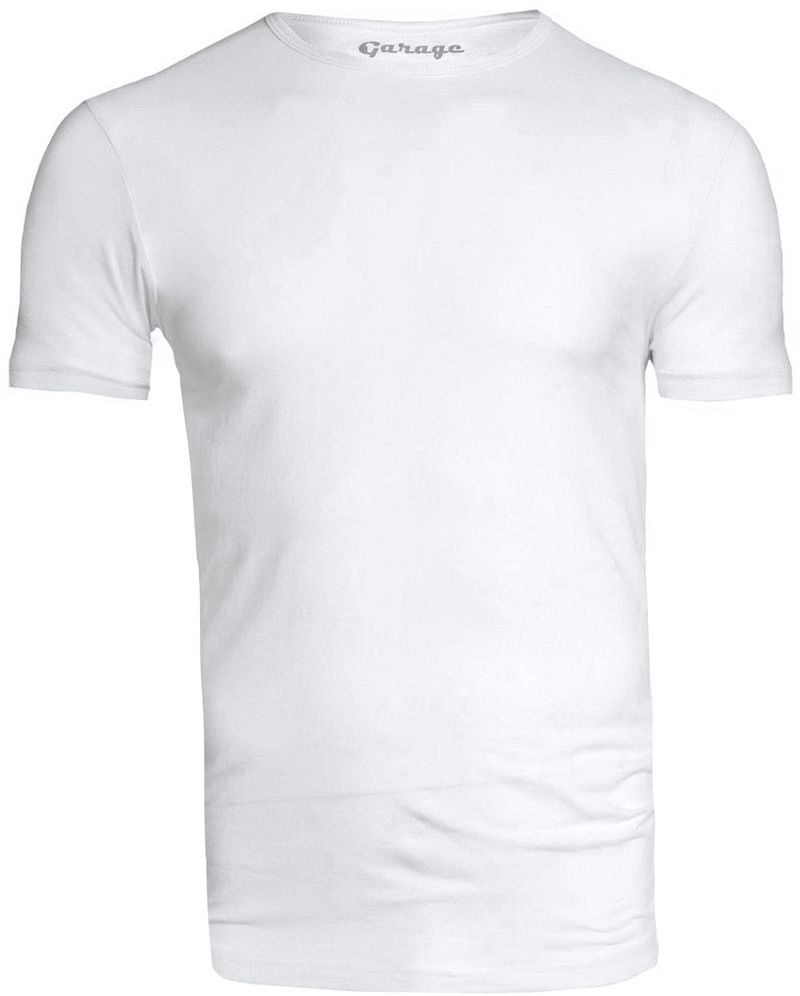 Garage Stretch Basique Col Rond Blanc taille M