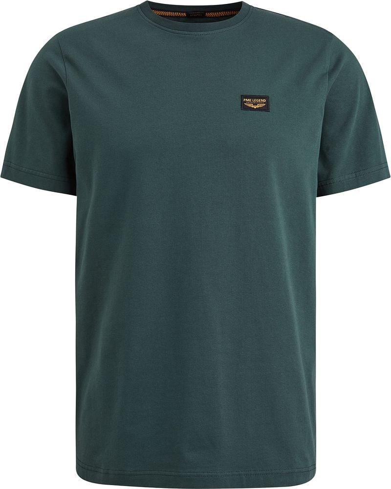 PME LEGEND Heren Polo's & T-shirts Short Sleeve R-neck Guyver Tee Groen