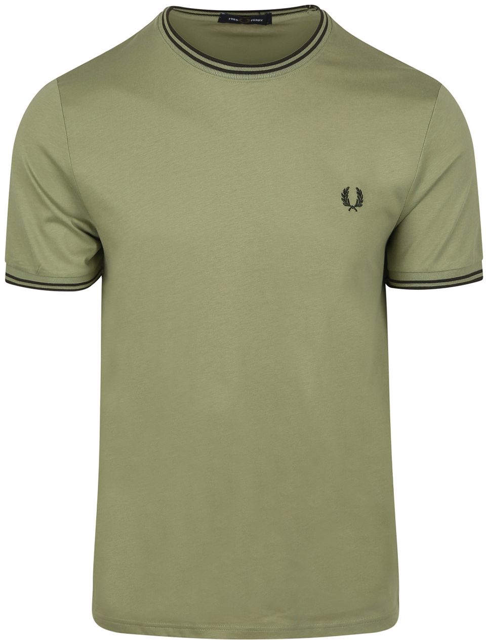 Tシャツ・カットソー FRED PERRY Men T Shirts FPM360054 Y64 GREEN Fred Perry Twin Tipped T Shirt Sport Green | Mainline