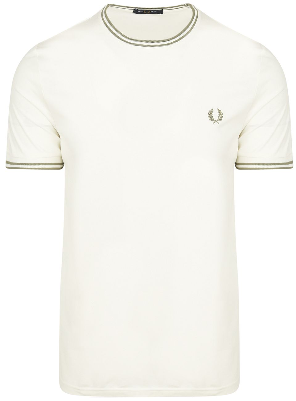 Fred Perry M1588 Twin Tipped T Shirt Off-White M1588-Y54
