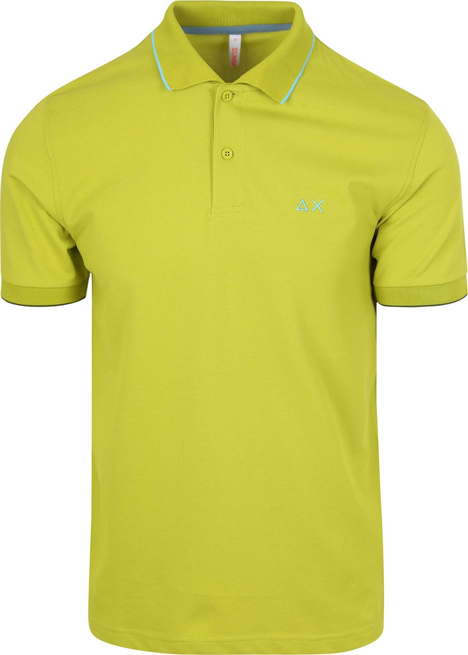 【関税&送料込】Sun 68 T-shirts and Polos T-shirt In Jersey Di Cotone Avio Con Taschino - Uomo | Tinta